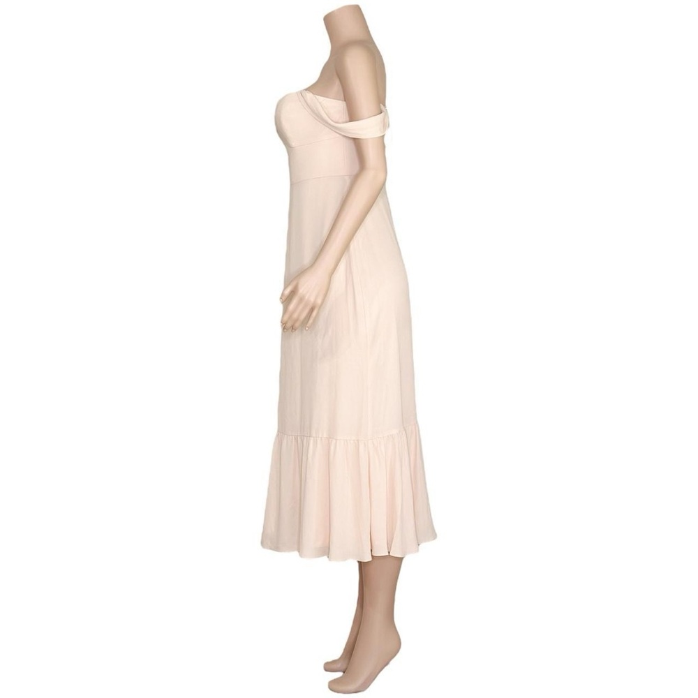 BHLDN Munroe Off-Shoulder Georgette Dress, Blush, 10 (US) - Picture 5 of 10